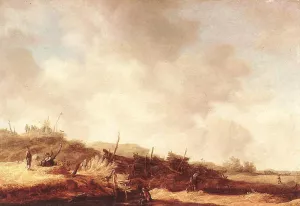 Landscape with Dunes by Jan Van Goyen Oil Painting