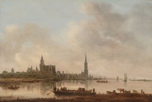 View of Emmerich by Jan Van Goyen Oil Painting