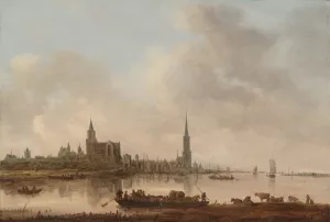 View of Emmerich Oil painting by Jan Van Goyen