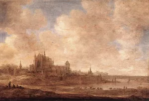 View of Leiden by Jan Van Goyen Oil Painting