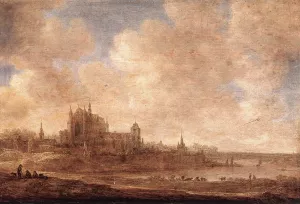 View of Leiden Oil painting by Jan Van Goyen