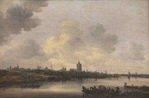 View of the City of Arnhem by Jan Van Goyen Oil Painting