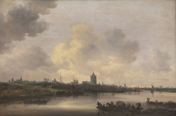 View of the City of Arnhem  by Jan Van Goyen - Hand-Painted Oil Painting Reproduction