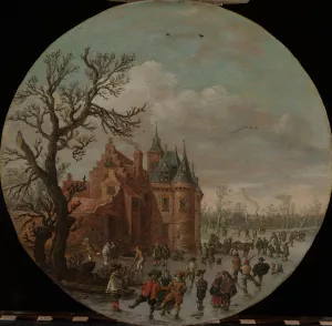 Winter by Jan Van Goyen Oil Painting