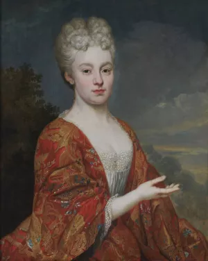 Portret van Theresia Mechtildis Schilders Oil painting by Jan Van Helmont