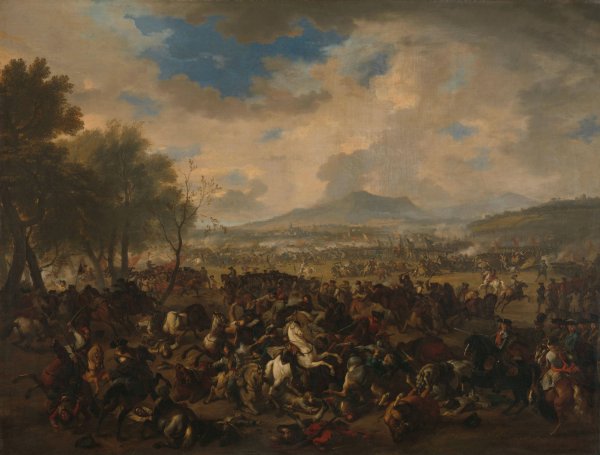 Main Product Photo of The Battle of Ramillies between the French and the Allied Powers, 23 May 1706  Painting by Jan Van Huchtenburg