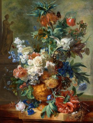 Still Life with Flowers by Jan Van Huysum Oil Painting
