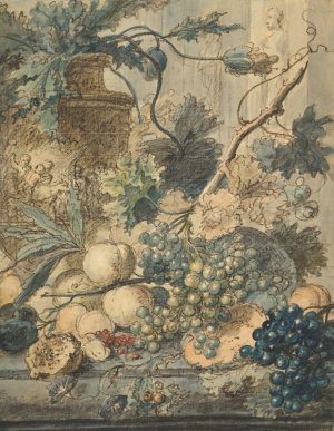 Still Life With Fruit by Jan Van Huysum Oil Painting