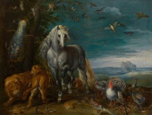 Noach's Ark by Jan Van Kessel The Elder Oil Painting
