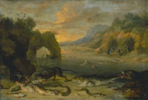 Water by Jan Van Kessel The Elder Oil Painting