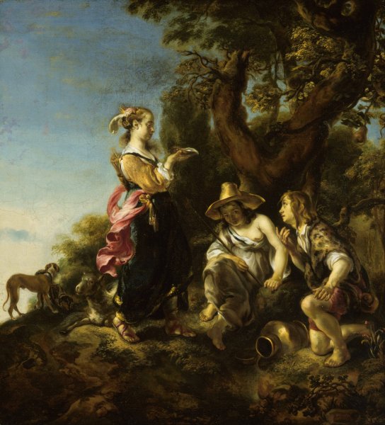 Main Product Photo of Granida and Daifalo  Painting by Jan Van Noordt