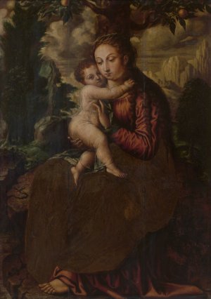 Madonna by Jan Van Orley Oil Painting