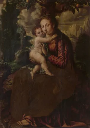 Madonna by Jan Van Orley Oil Painting