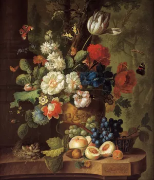 Flowers by Jan Van Os Oil Painting