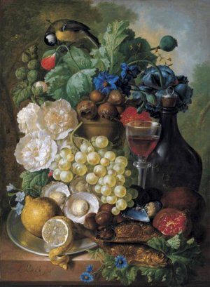 Still-Life by Jan Van Os Oil Painting