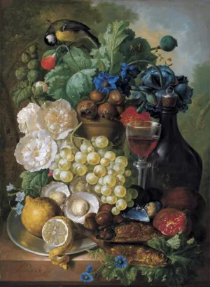 Still-Life by Jan Van Os Oil Painting