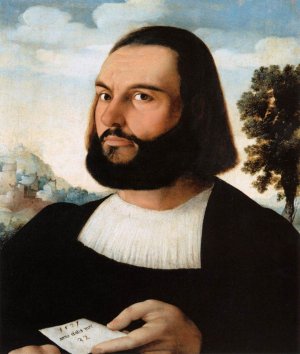 Portrait of a Man of Thirty-Two Years by Jan Van Scorel Oil Painting