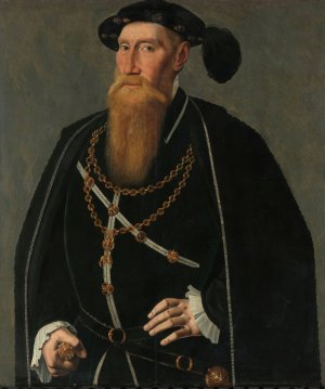 Portrait of Reinoud III of Brederode by Jan Van Scorel Oil Painting