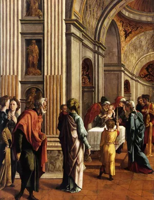 Presentation of Jesus in the Temple by Jan Van Scorel Oil Painting