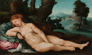 The Dying Cleopatra by Jan Van Scorel Oil Painting