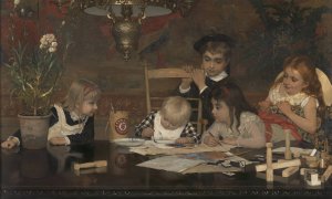 The Master Painter by Jan Verhas Oil Painting