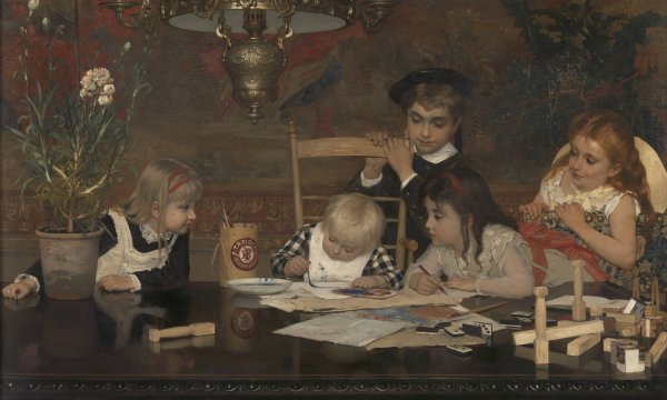 Main Product Photo of The Master Painter  Painting by Jan Verhas