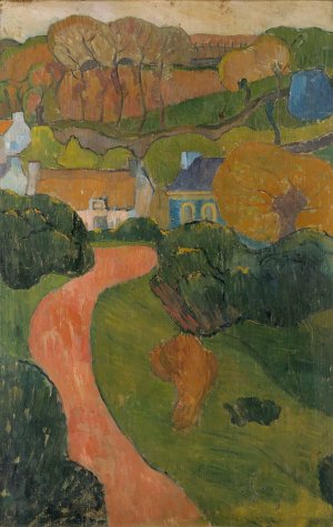 Decorative Landscape II by Jan Verkade Oil Painting