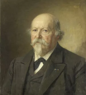 Johan Philip van der Kellen Oil painting by Jan Veth