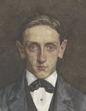 Portret van een jongeman by Jan Veth Oil Painting