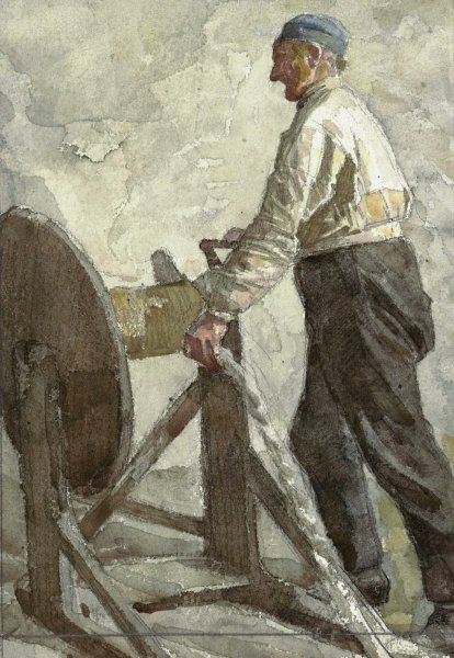 Main Product Photo of Touwslager  Painting by Jan Veth