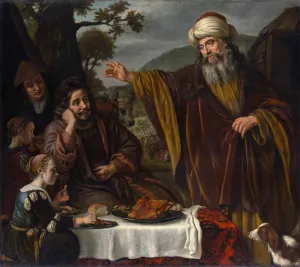 Abraham's Parting from the Family of Lot by Jan Victors Oil Painting