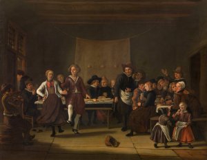 Peasant Wedding by Jan Victors Oil Painting