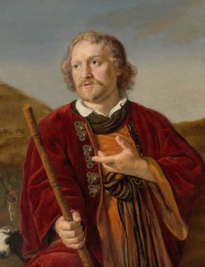 Portrait of a Man as a Shepherd by Jan Victors Oil Painting