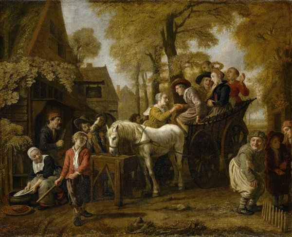 Main Product Photo of Wedding in the Countryside  Painting by Jan Victors
