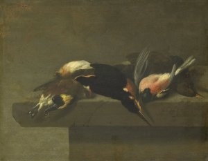 Dead Birds by Jan Vonck Oil Painting