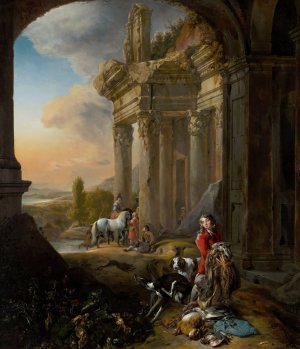 After the Hunt by Jan Weenix Oil Painting