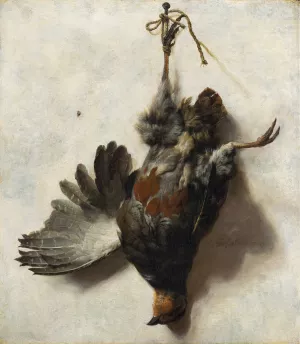 Dead Partridge Hanging from a Nail by Jan Weenix Oil Painting