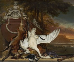 Dead Swan by Jan Weenix Oil Painting