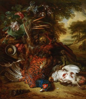 Hunting Still Life by Jan Weenix Oil Painting