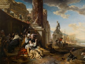 La Partie de plaisir by Jan Weenix Oil Painting
