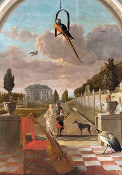 Main Product Photo of Park with Country House  Painting by Jan Weenix