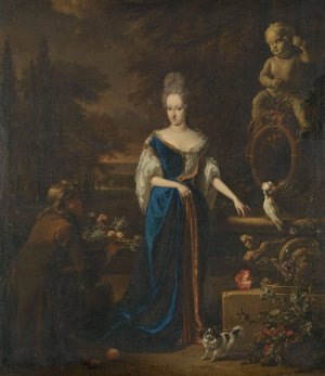 Portrait of Maria Cornelisz, Wife of Silvester van Tongeren by Jan Weenix Oil Painting