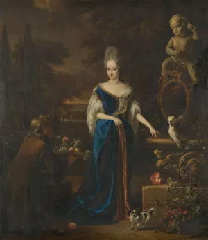 Portrait of Maria Cornelisz, Wife of Silvester van Tongeren by Jan Weenix Oil Painting