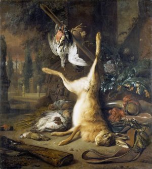 Still Life With Dead Rabbit And Birds by Jan Weenix Oil Painting