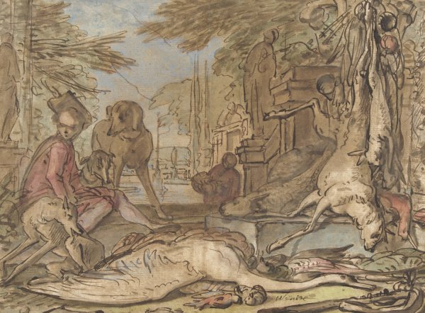 Main Product Photo of Stilleven van wild  Painting by Jan Weenix