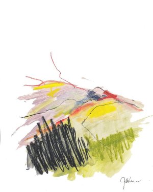 Abstract Landscape No. 12 Oil painting by Jan Weiss