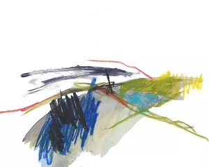 Abstract Landscape No. 8 by Jan Weiss Oil Painting