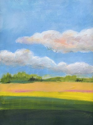 Beneath a Cloudy Sky 1 Oil painting by Jan Weiss
