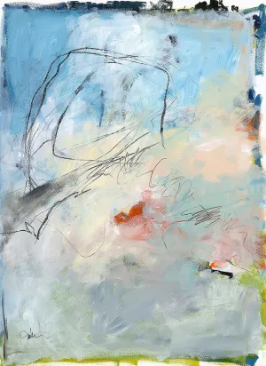 Blue Fade No. 2 by Jan Weiss Oil Painting