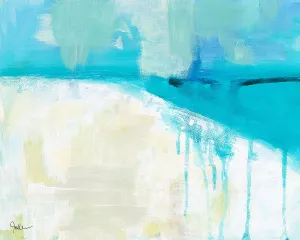 Coastal Blues 1 by Jan Weiss Oil Painting
